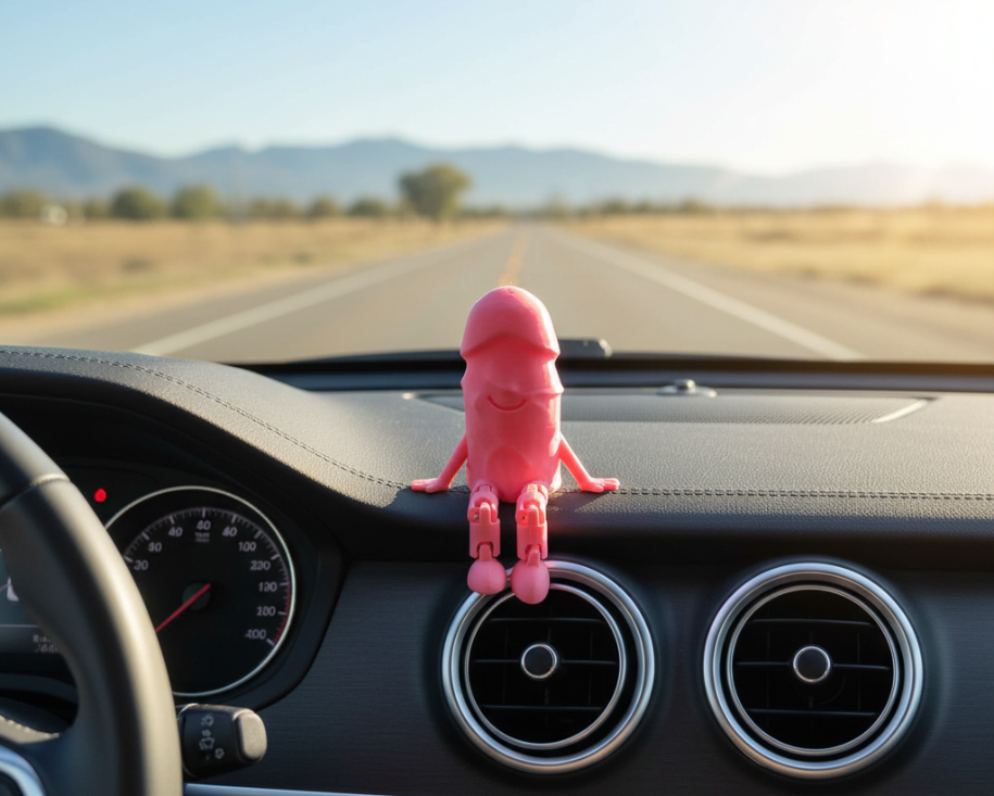 Desk Buddy on Car Dashboard